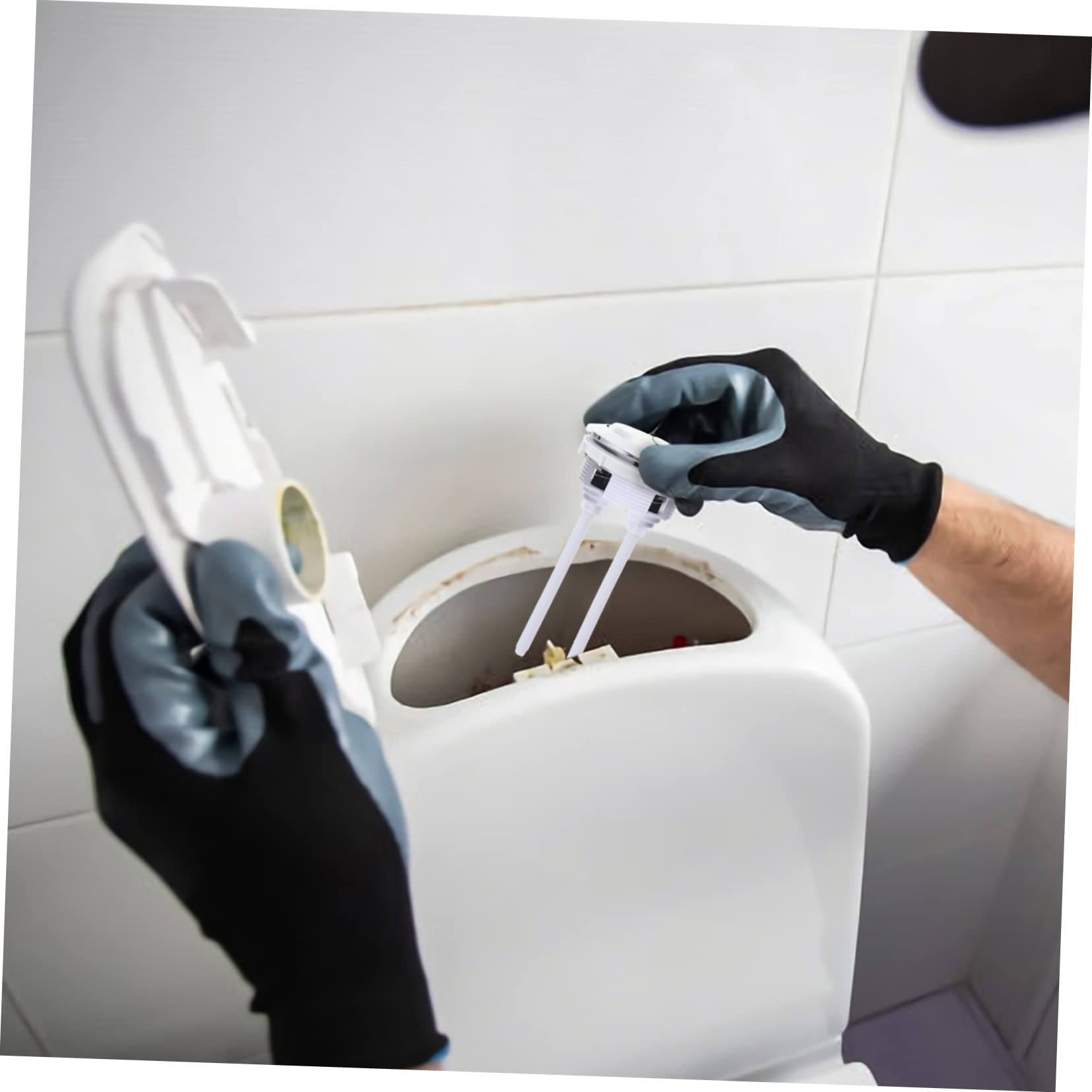 Valvola di Ingresso per Wc Vecchio Stile, Kit di Riparazione per Cassetta in Pp, Livello Acqua Regolabile e Flusso Rapido