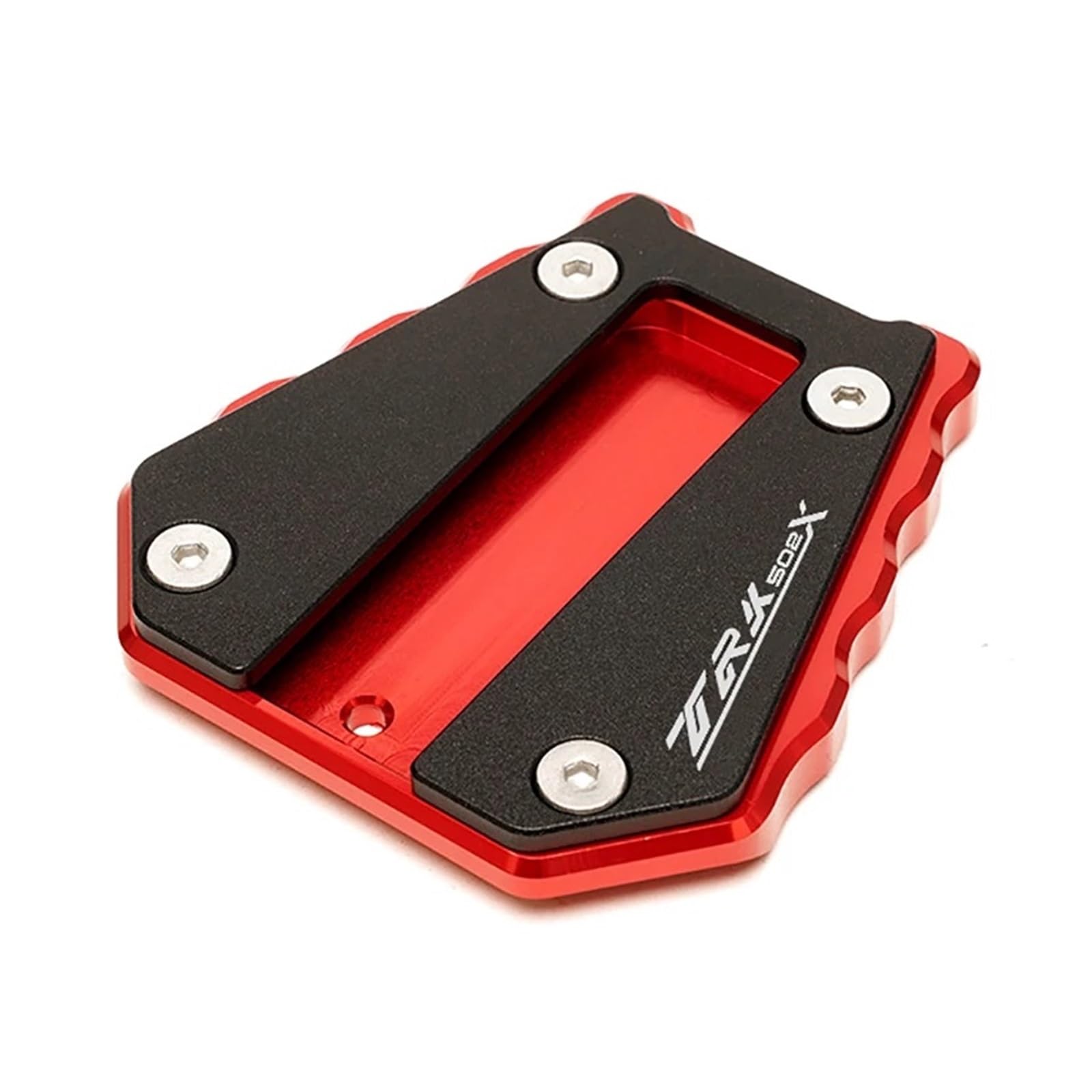 Plaque d'extension béquille moto Benelli TRK 502 X rouge pour stabiliser le support latéral