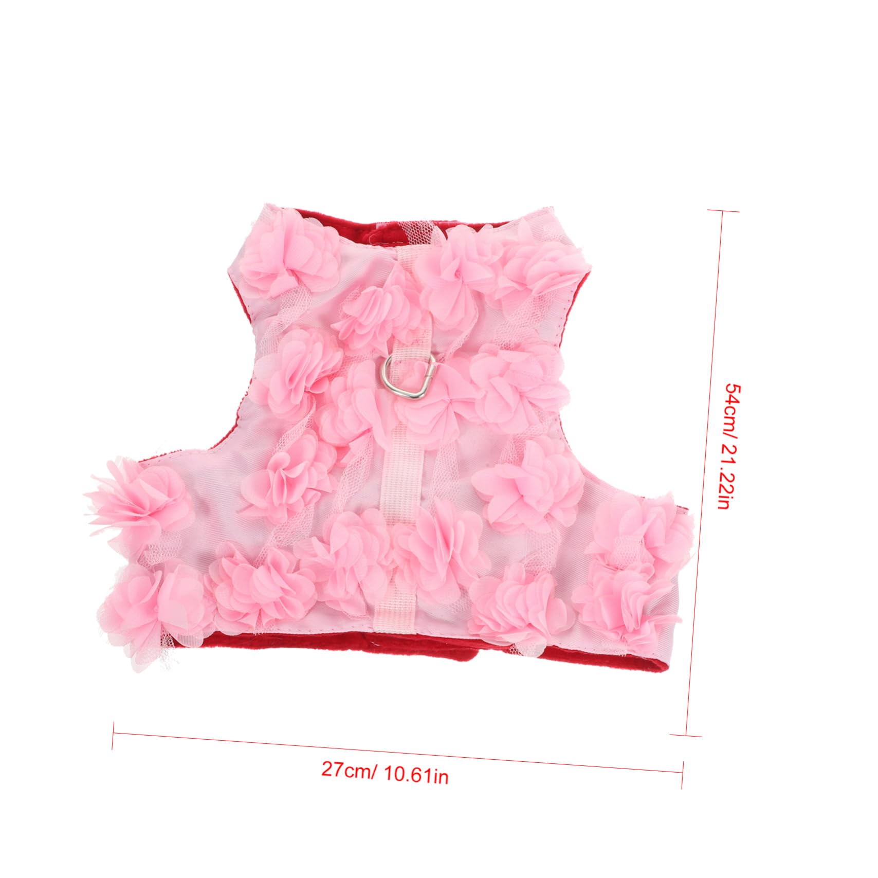 COLLBATH 3 STK Brustgurt hinten würfelunterlage einhelll Brustgeschirr hundezuggeschirr Hundegeschirr Hund mittel Katzensachen Hundeseil Dackel Haustierbedarf Haustier-Traktionsseil Rosa