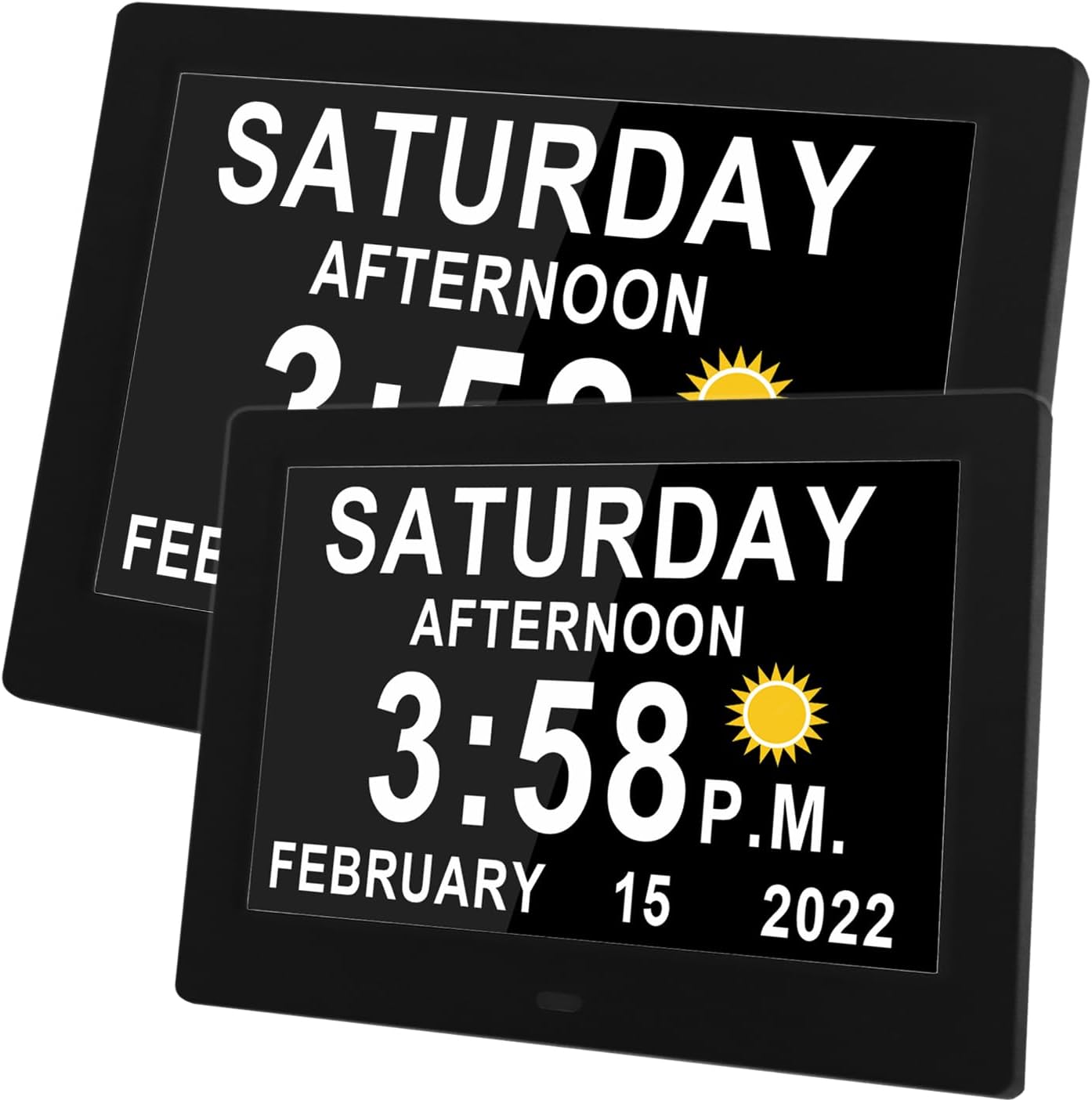 MAXCULUX 7 inch + 11.5inch Digtal Clock with Day and Date