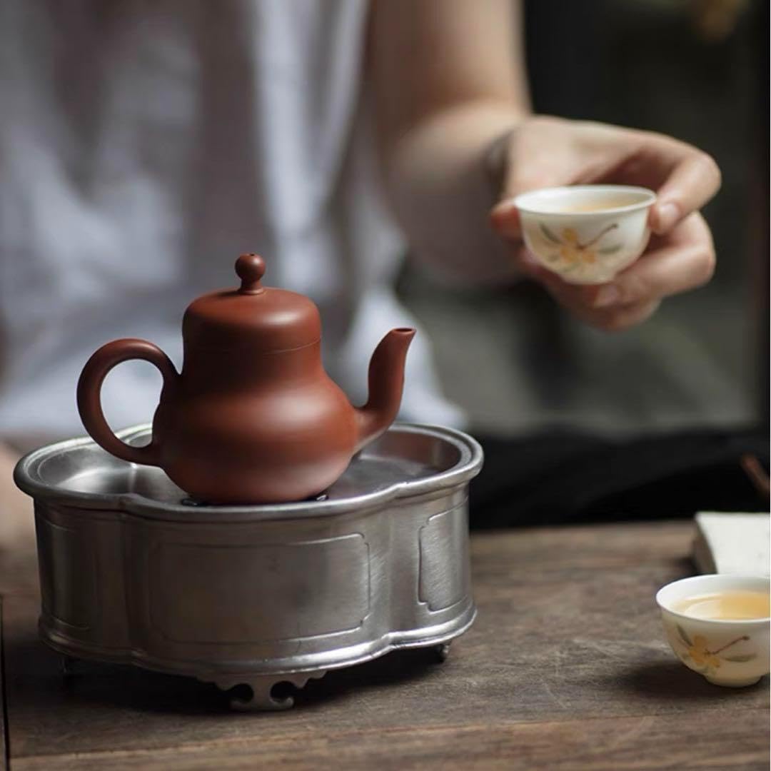 Amazon.co.jp: 鉄製 錫製 茶盤 シルバー 雲型 : ホーム＆キッチン