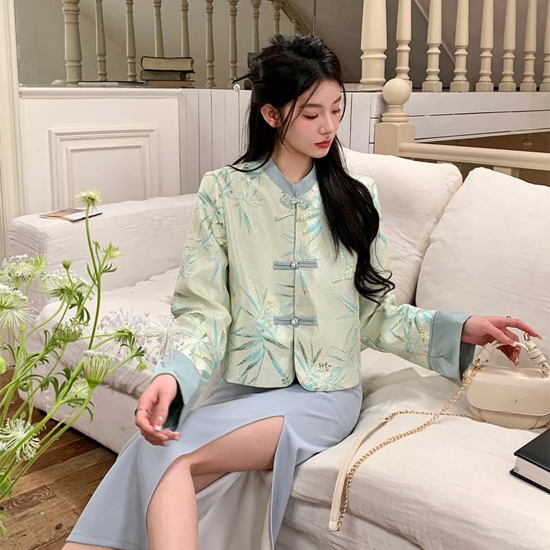 Chemise courte ample style chinois solution veste légère