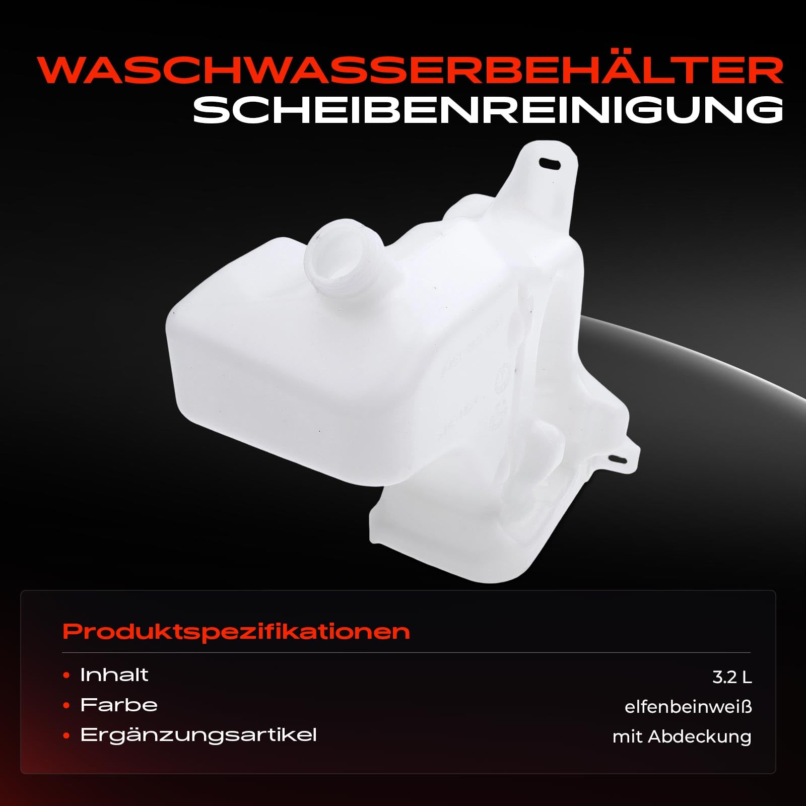 Waschwasserbehälter Wasserbehälter ohne Deckel für Fortwo Cabrio 451 0.8L 1.0L Electric 2007-2021 4518600260