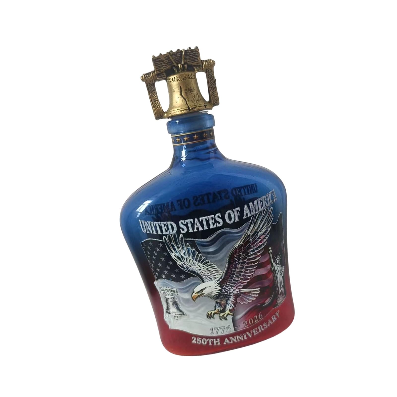 Xinsheinelry Commemorative Americans 250Th Anniversary Whiskeys Dispenser Liquor Bottle Cup for Collectors and Enthusiasts Collectible Liquor Pourer Set