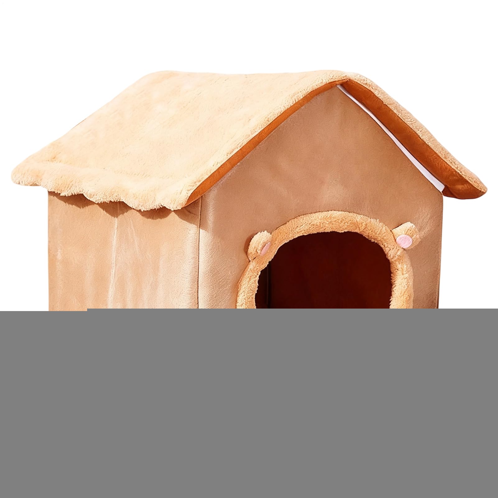 Cama cueva para gatos calmante que reduce el estrés de mascotas en invierno