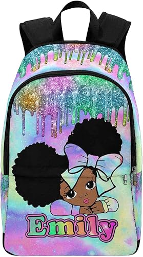 Mochilas escolares unisex casuales personalizadas, mochila de corazón y unicornio, bolsas de bebé personalizadas para mamá, Multi07, talla única ,