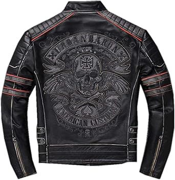 Amazon.co.jp: X.N.S(希望)バイク用 レザージャケット防風防寒 秋冬