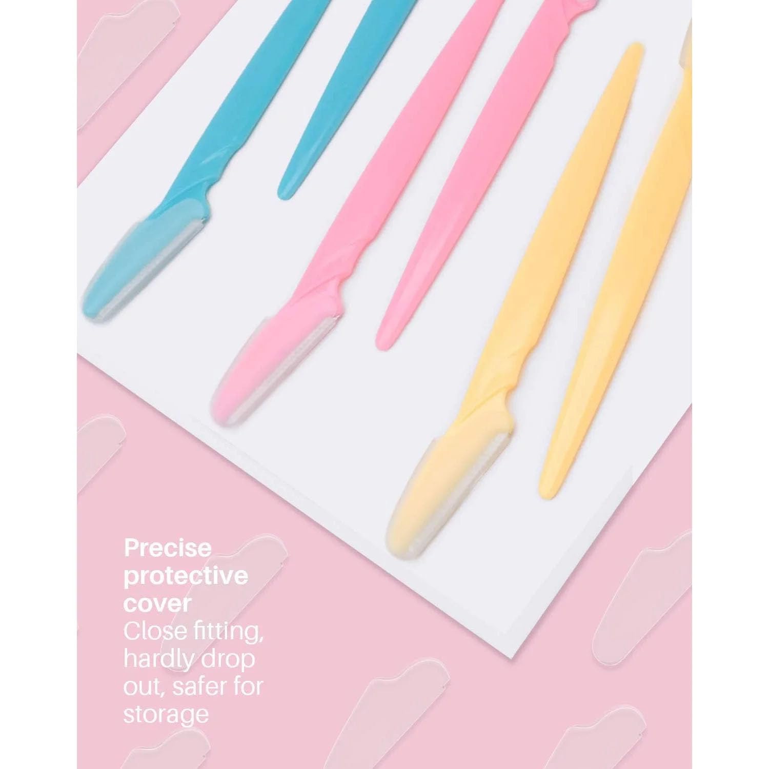 30 Pcs Face Razors for Women and Men, Multipurpose Eyebrow Razor, Tinkle Razors for Women Face,Dermaplaning Tool for Face,Multi-Color