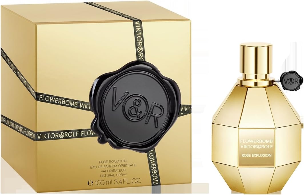 Victor & Rolf Flowerbomb Rose Explosion Eau de Parfum Orientale Spray, 3.4 Fluid Ounce