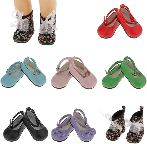 Miniatura 6 de Yiju Botas Zapatos para muñecas de 18"