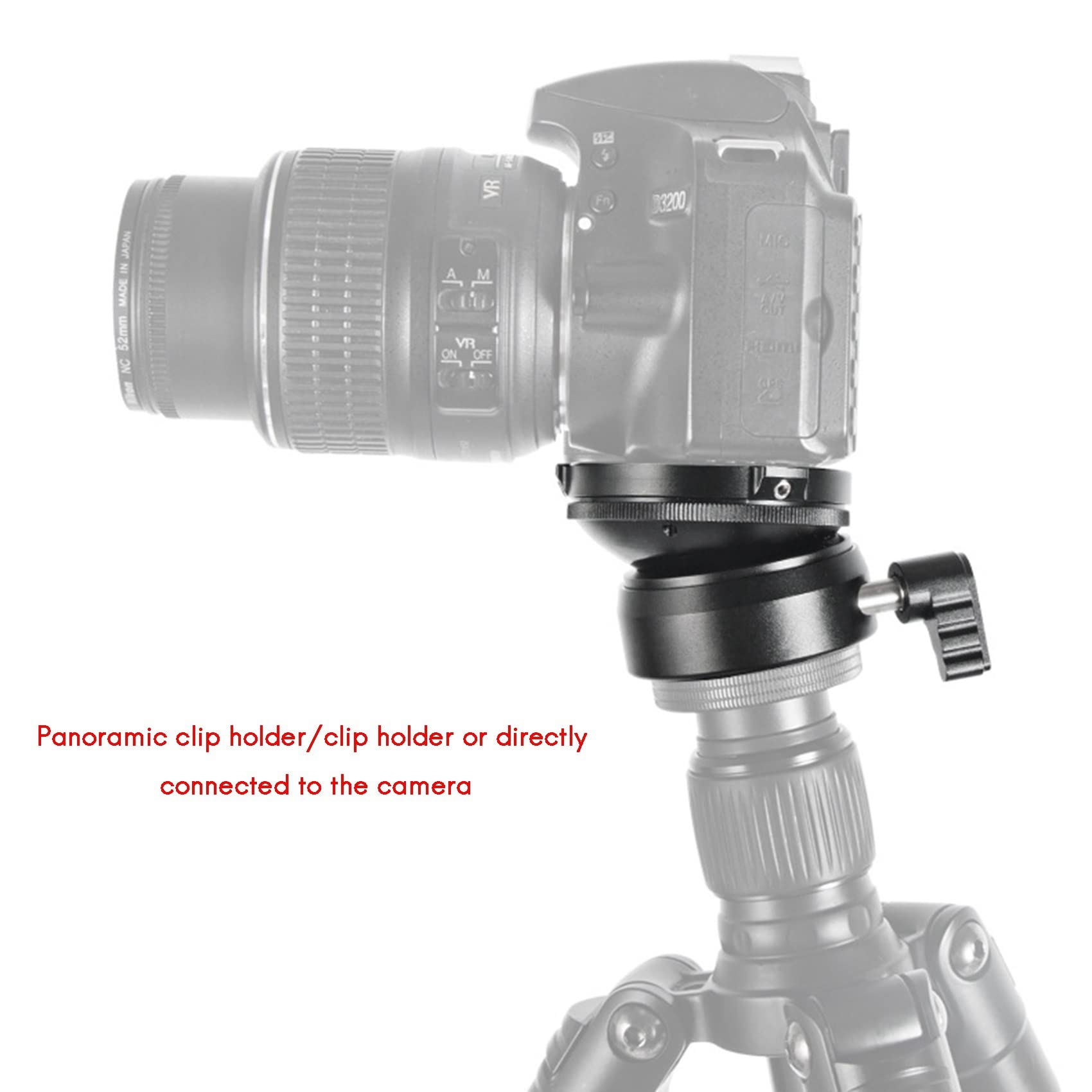 2X DY-60N Tripod Head Levelling Base Adjusting Plate with Bubble Level for DSLR Camera