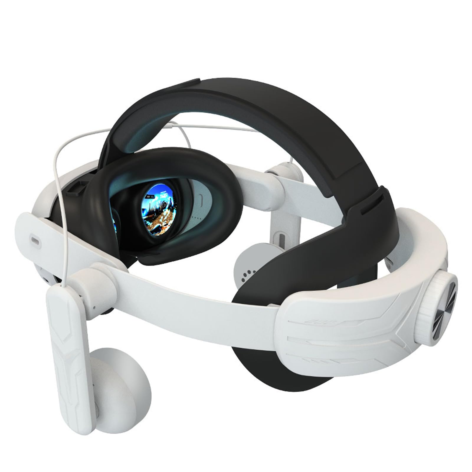 Correa ergonómica de repuesto para la cabeza Quest3, accesorio de realidad virtual con correa para la cabeza, reduce la presión facial ajustable