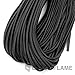 Black Flame Survival Paracord with Integrated Fishing LIne - 100ft Long 550 Rated with Interior 10lb Mono Filament Strand - Includes Bonus Firestarter Made in USA - Black
