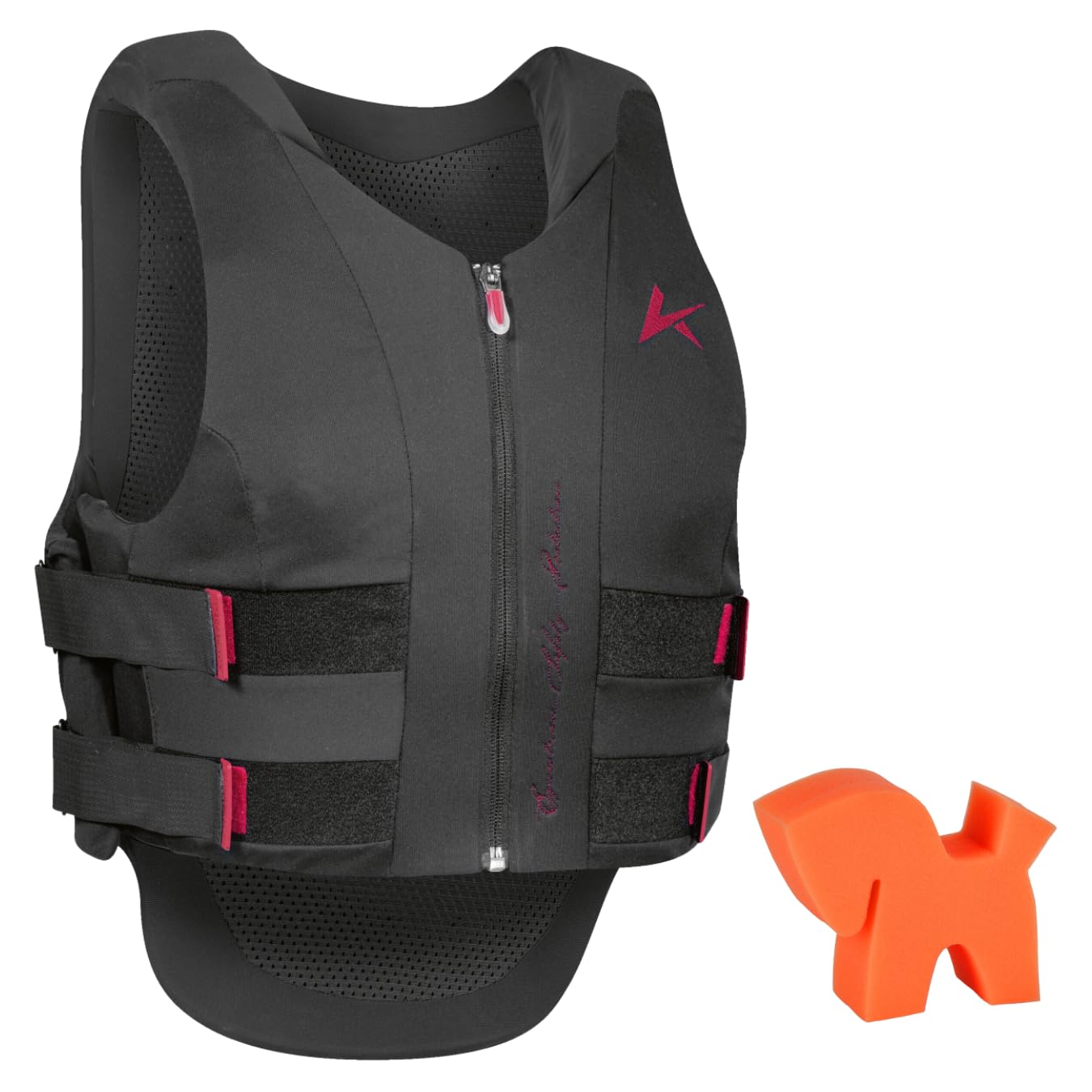 Komperdell RL24 Kinder Sicherheitsweste Safety Vest Ultra Vario Rückenprotektor Frontzip Protektorenweste Schwarz Gr. 116-164
