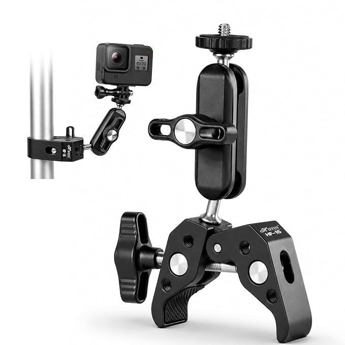 Hiffin HF-15 Super Clamp Mount for Camera, Mobile, LED Light & Action Camera | 3