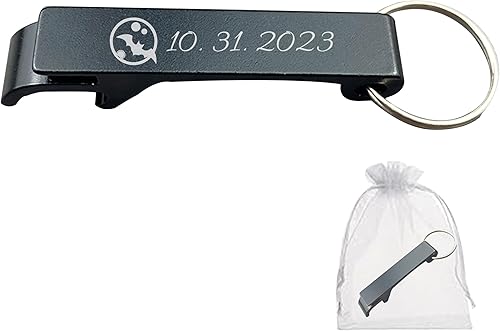 Llavero abrebotellas personalizado, recuerdos de boda personalizados para invitados, abrebotellas grabados personalizados para fiestas de
