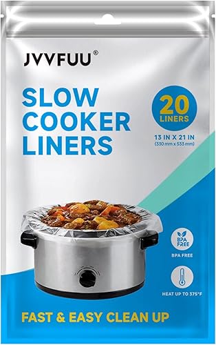 Miniatura 2 de Bolsas de cocción lenta de 3 a 8 cuartos de galón, bolsas de cocina de tamaño grande de 13 x 21 pulgadas, bolsas de cocción lenta, desechables,