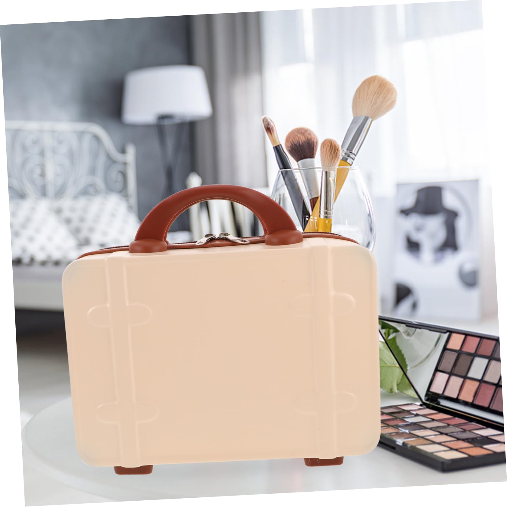 Maleta de Maquillaje Retro de 14 Pulgadas en Abs para Mujer