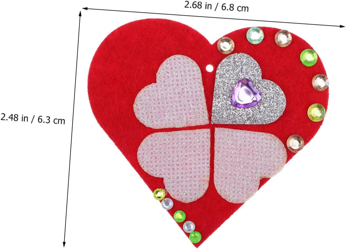 1 Set Valentines Day Stickers Foam Heart Stickers for Crafting DIY Heart Shaped Tags for Scrapbooking Creative and Safe Eva Material for Arts Crafts