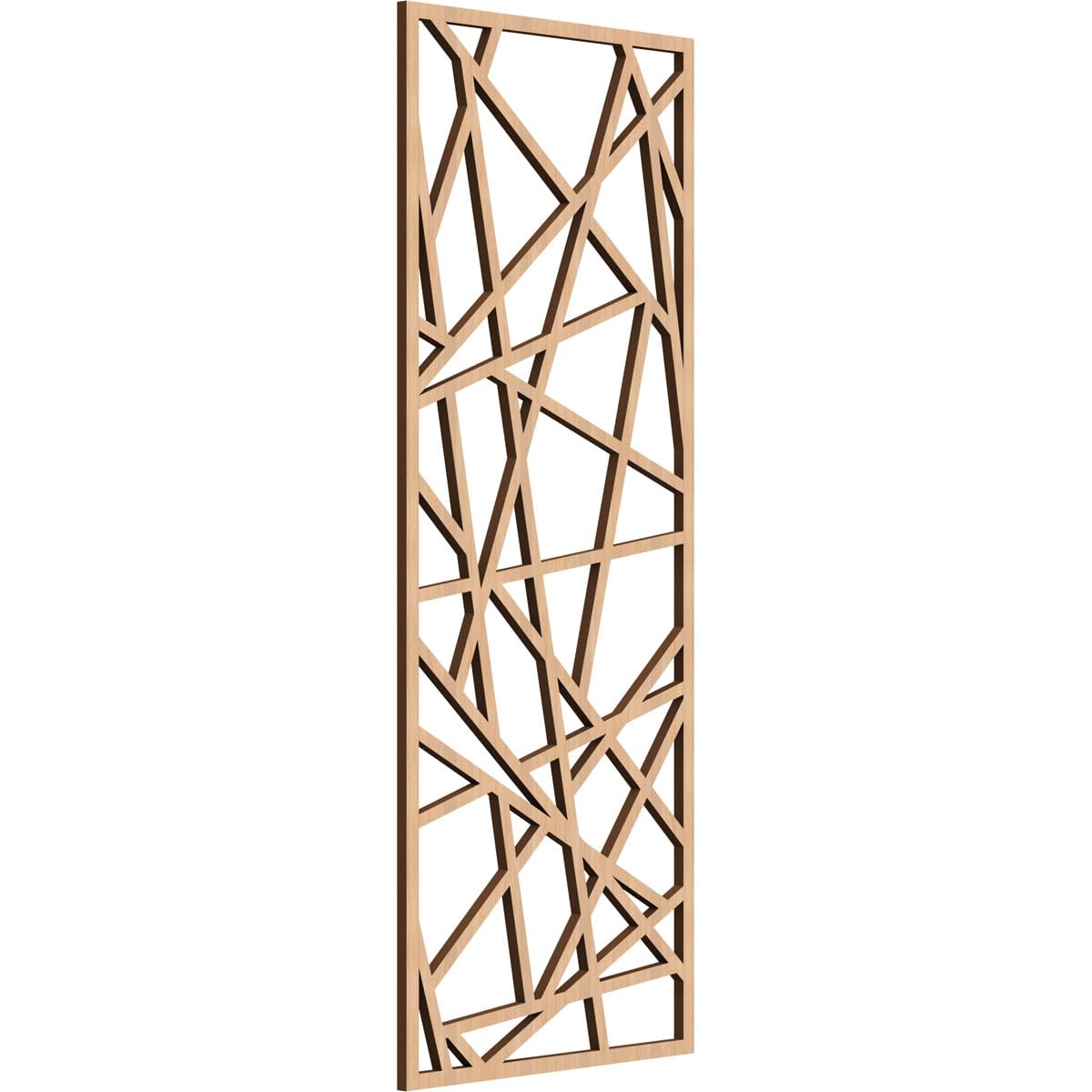 Conway Decorative Pierced Fretwork Wood Wall Panels, 15 3/8"W x 39 3/8"H x 3/8"T, Hickory