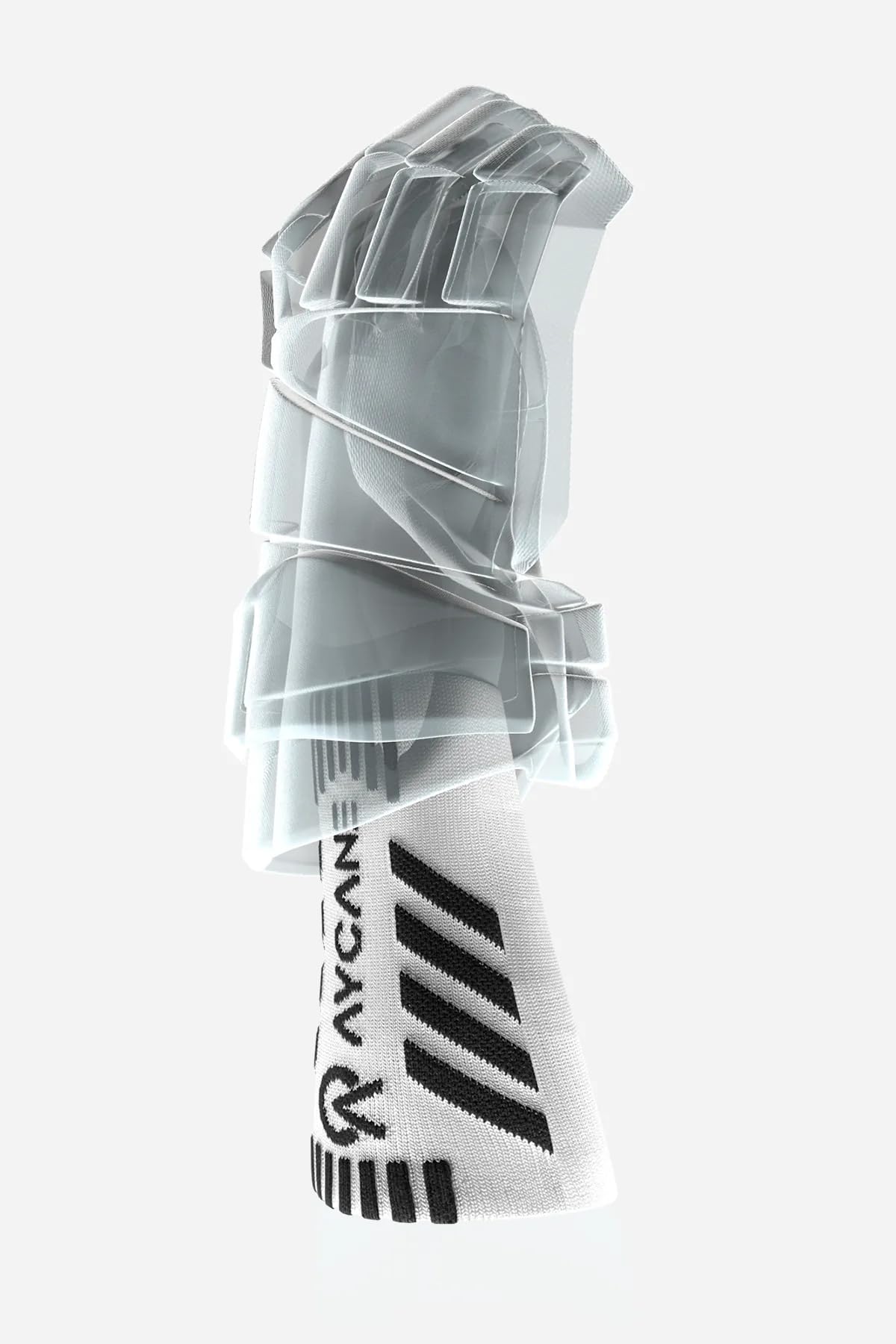 Blade X Eishockey-Handgelenkschutz, Level 3 Schnittschutz, Atmungsaktiv, Nahtlos Gestrickt, Weiß, schnell trocknend, Flexible Passform, langlebig und bequem