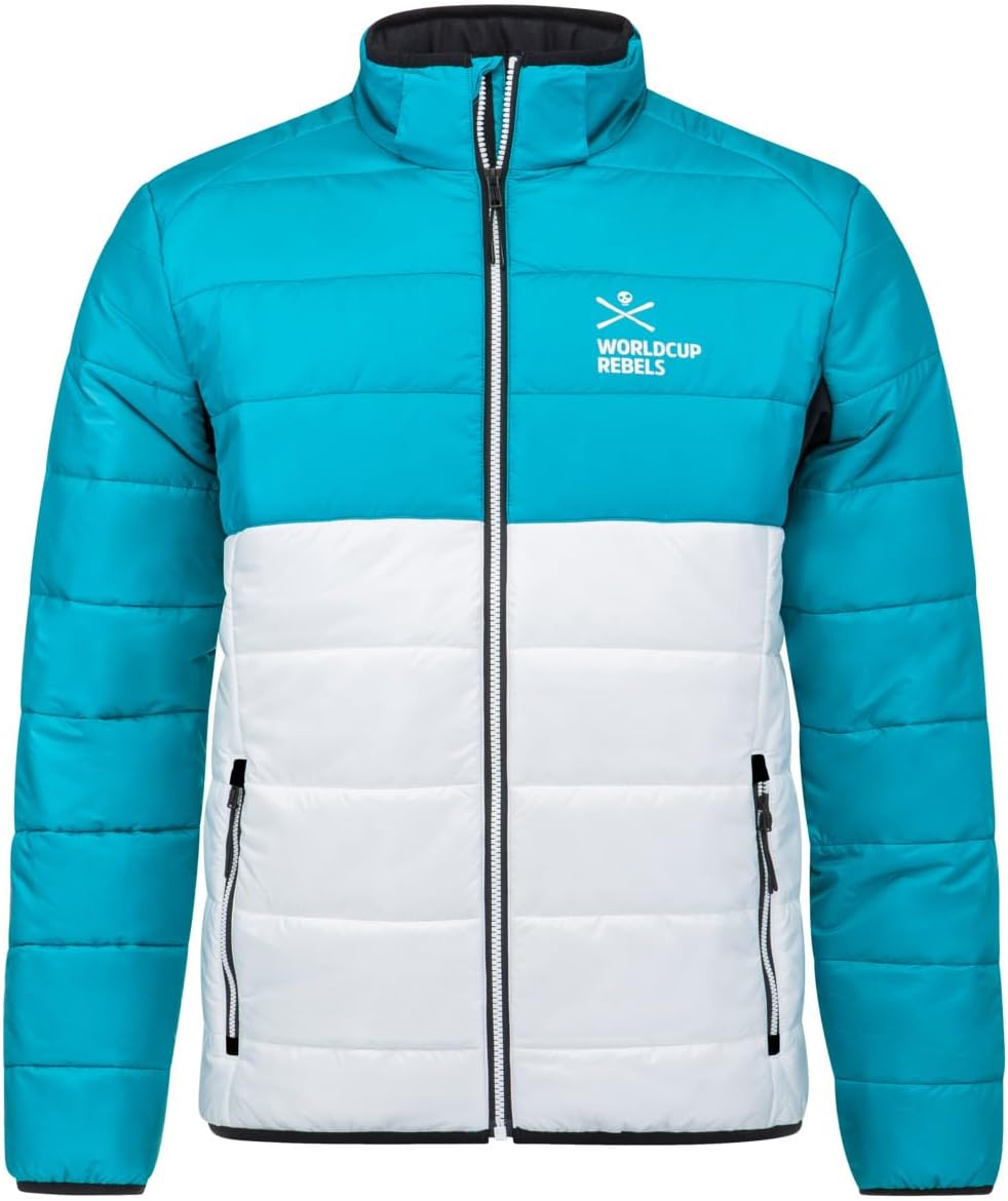 HEAD mens Race Kinetic Jacket - Regular Fit, Sporty Design, Stretchy Fabric, Padded Stand-up Collar, Dwr Finish