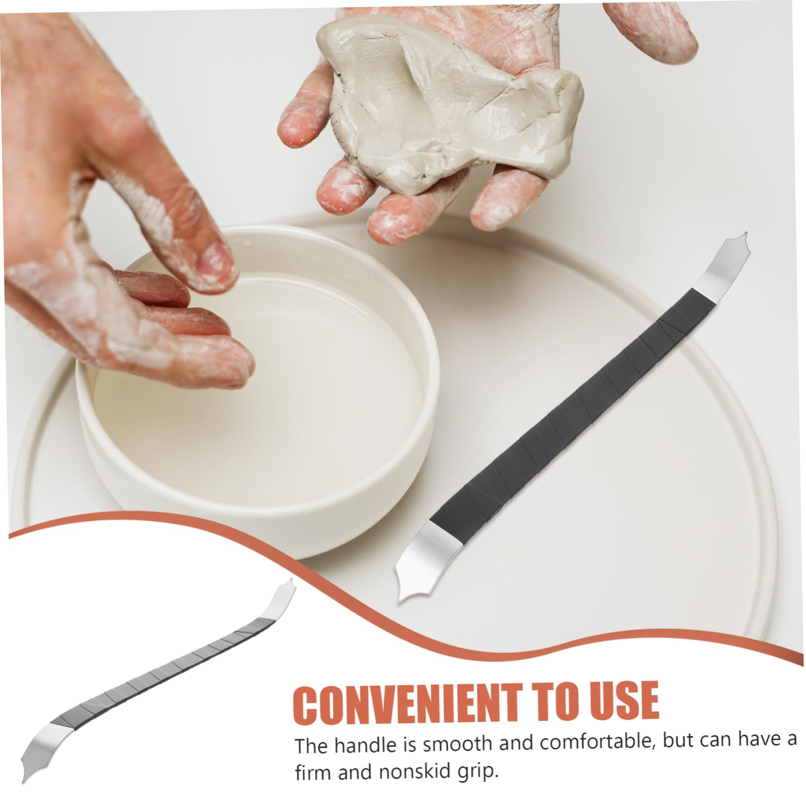 Artibetter 5pezzi Strumento per Modellare Argilla Utensile di Sculpting per Argilla Polimerica Cutter per Intaglio e Dettagli Manico Ergonomico e Facile da Pulire per Progetti Creativi Fai Te