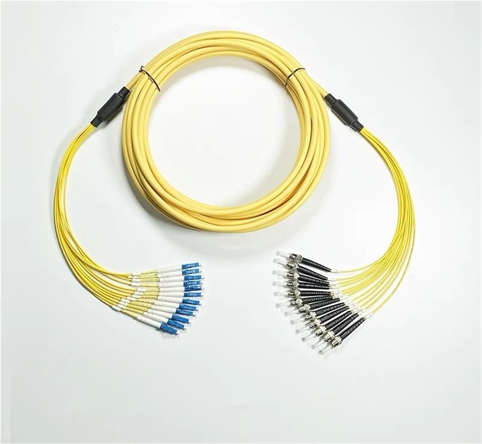 Latiguillo de Fibra LC-LC de 1 m a 30 m, 12 núcleos, monomodo, 20 m, 10 m, 5 m, Cable de conexión SC FC ST E2000 SM de Fibra óptica 12C(5m LC-LC)