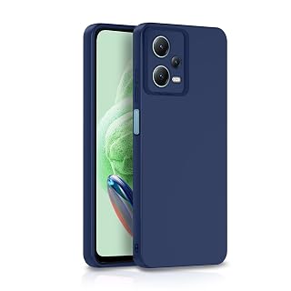 Pikkme Mi Redmi Note 12 Pro Plus 5G Back Cover Soft Matte Liquid Silicone TPU | Camera Protection | Shockproof Slim Back Case for Mi Redmi Note 12 Pro Plus 5G (Blue)