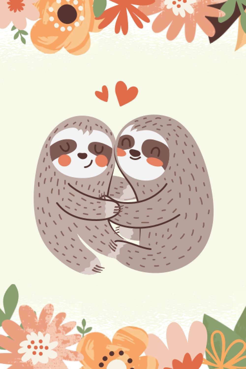 SLOTH NOTEBOOK: SLOTH COUPLE NOTEBOOK – Dot Grid Journal or Notebook (6x9 inches) with 120 numbered Pages