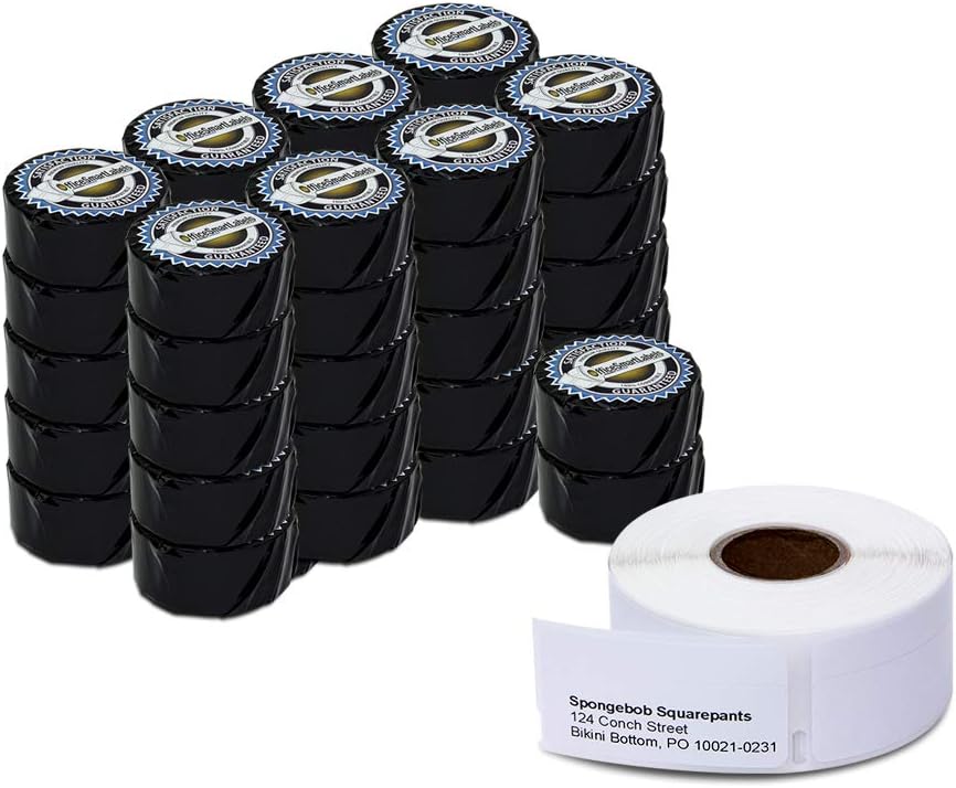 OfficeSmartLabels 3/4 x 2 inch Multipurpose/Return Blank Address Labels, Compatible with 30330 (42 Rolls / 500 Labels Per Roll)