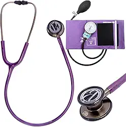 Kit Estetoscópio BIC Eternity + Esfigmomanômetro Pamed Com Bolsa - Enfermagem e Medicina (MALBEC)