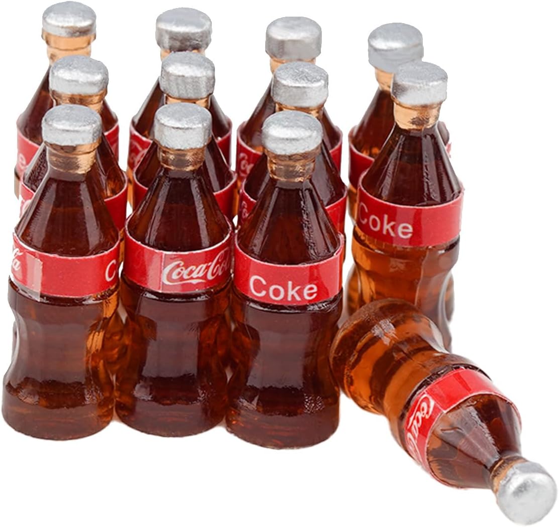 RC Car Mini Coke Bottles with Tray Model Toys Decorative Accessories for SCX10 I II III D90 D110 TF2 Tamiya CC01 Axial Capra TRX4 Etc 1/10 RC Crawler Car Accessories
