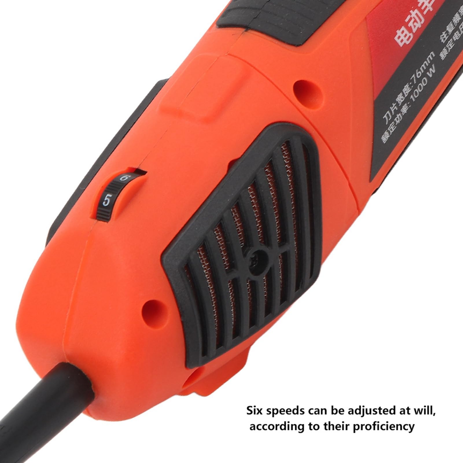 Esquiladora Eléctrica para Ovejas, 6 Velocidades, Tijeras de Aseo, Herramienta Eléctrica de 1000 W, Velocidades Ajustables, Potente Motor de cobre.