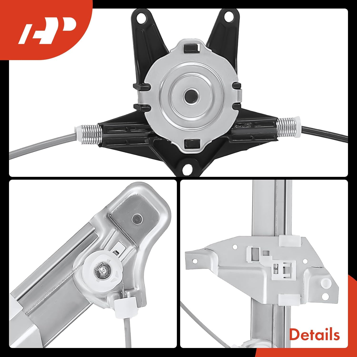 A-Premium Electric Power Window Regulator with Motor Compatible with Ford F-250 Super Duty 2013-2016, F-350 Super Duty, F-650, F-750, F-450 Super Duty, F-550 Super Duty, Rear Right Passenger Side