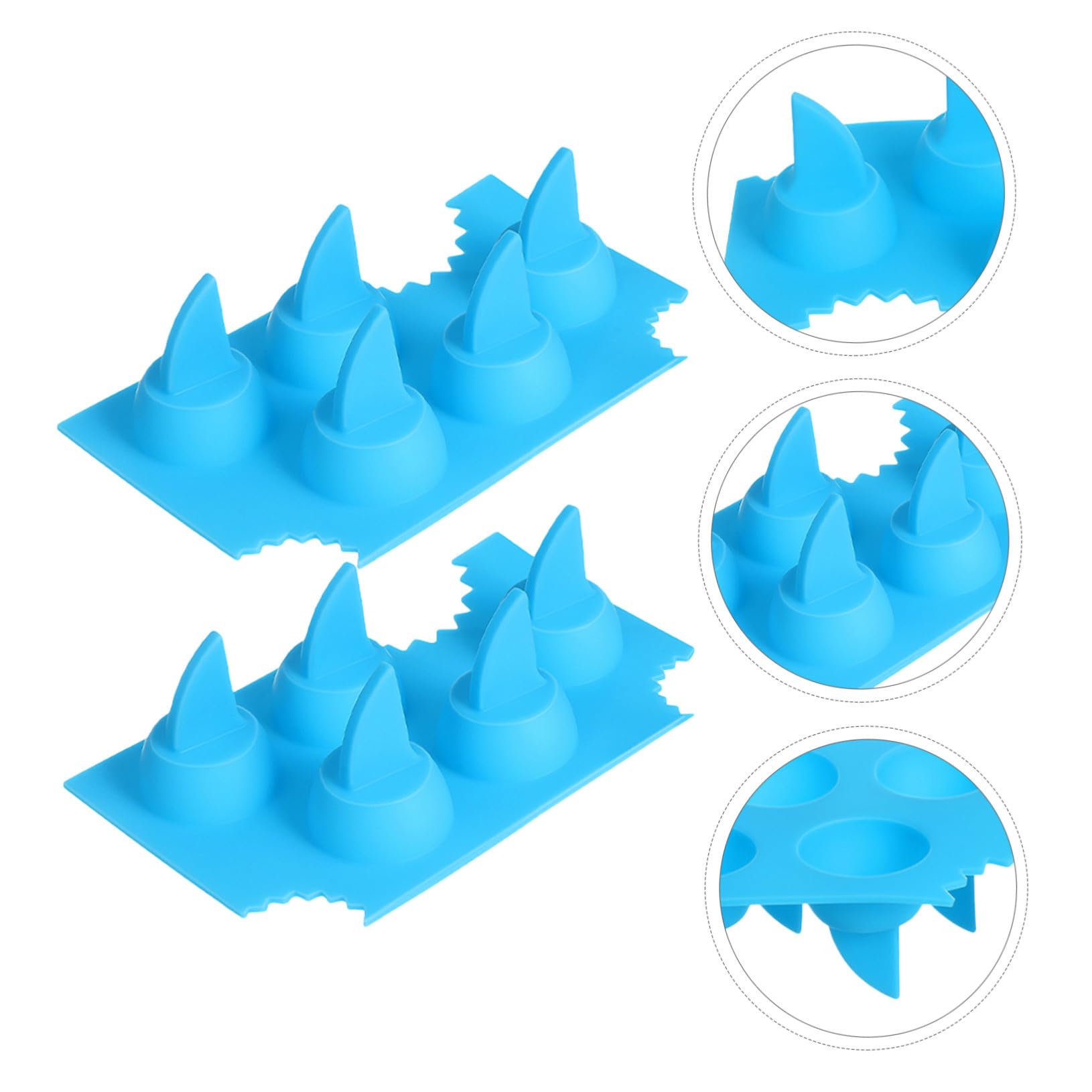 PRETYZOOM 24 Kreatives Eisgitter Lustige Eisschale Silikon-eiswürfelschalen Für Den Gefrierschrank Eiswürfelbereiter Eisformen Lustige Formen Eiswürfelformschalen Kieselgel Himmelblau