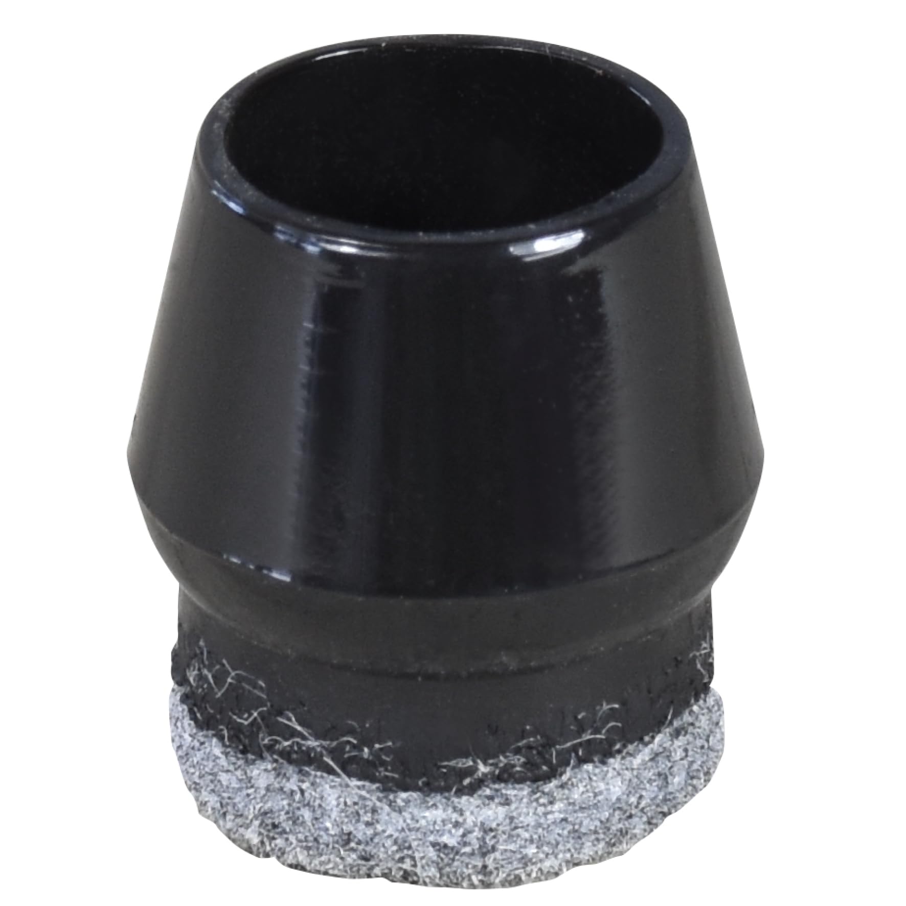 Wagner 15065599 Lot De 4 Capuchons Ronds Pour Tube En Acier – Diamètre 12-15/14-17 X 19 Mm, Feutre à L'abrasion 9 Mm, Plastique Noir – Fabriqué En Allemagne