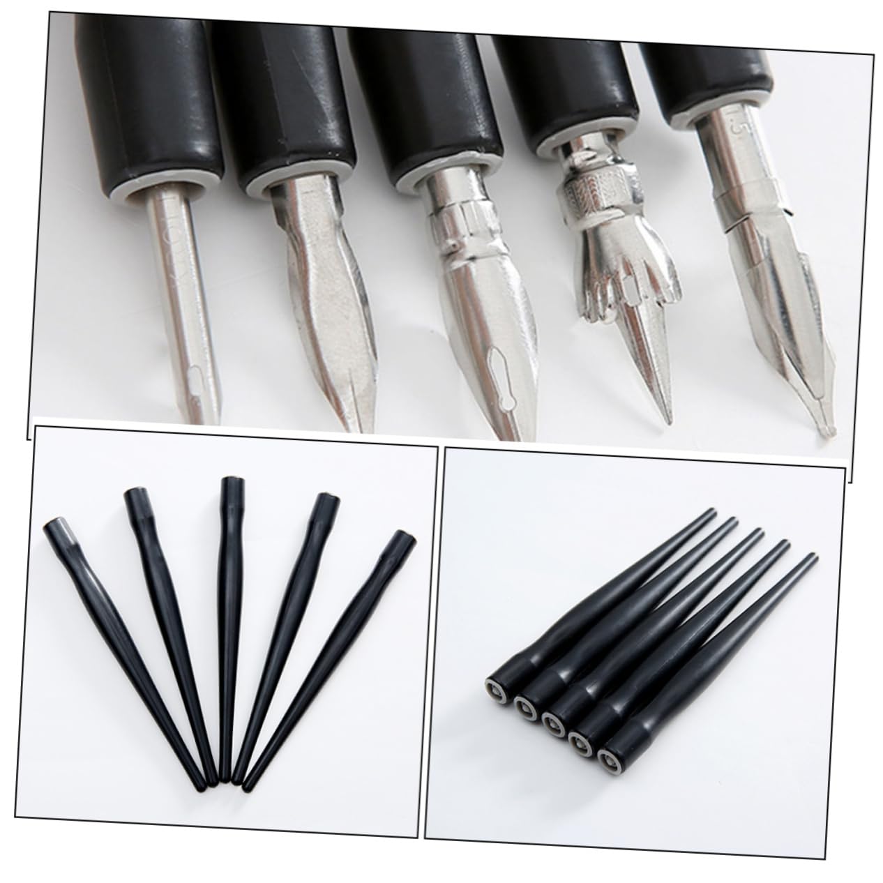 TEHAUX 75stücke Teiliges Schwarzer Kalligraphie Dip Pen Für Zeichnung Und Malerei Ergonomisches Design Für Einfaches Handling Für Kreative Projekte Und Kunstwerke
