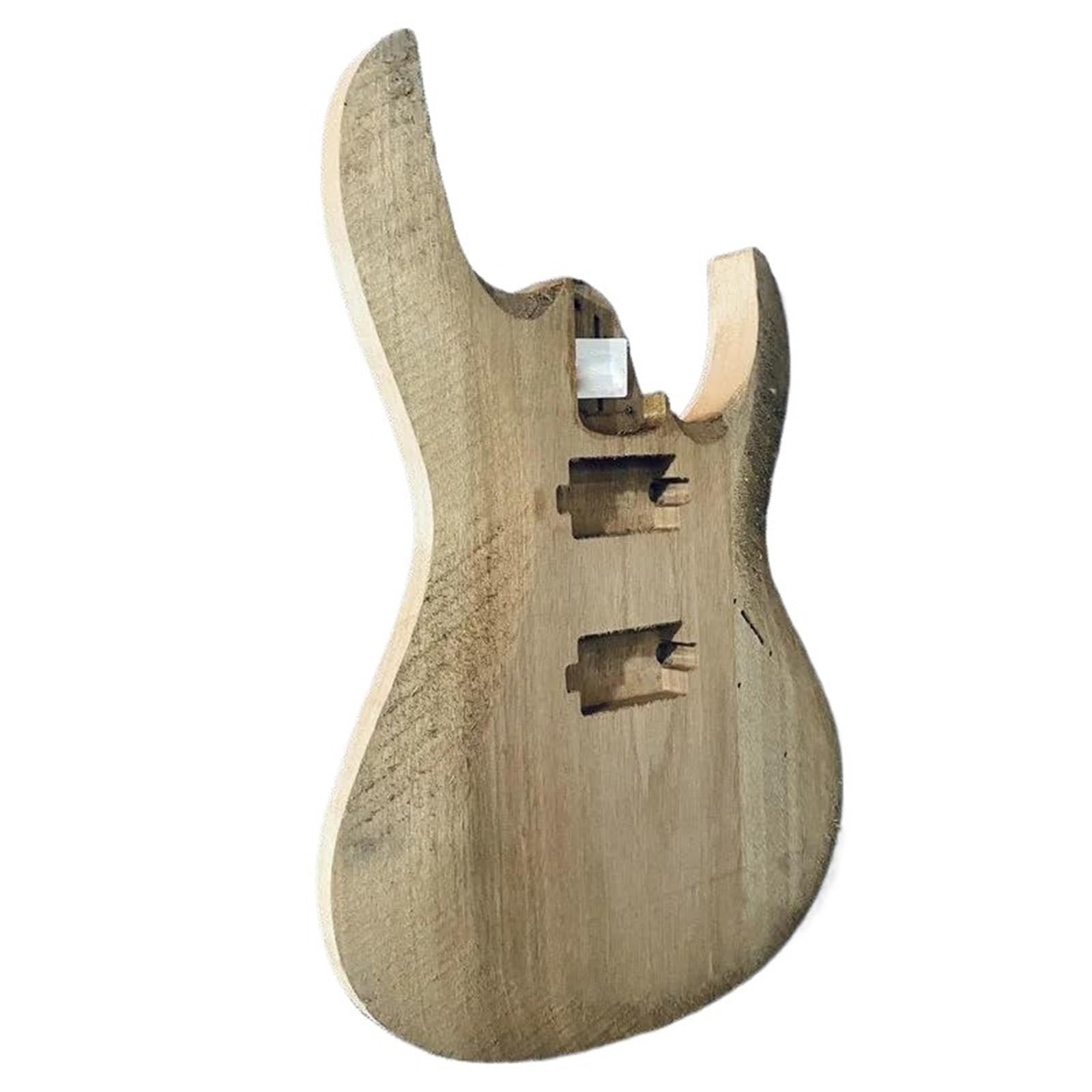 E Gitarre 6 Saiten Massivholz Korpus DIY Zubehör