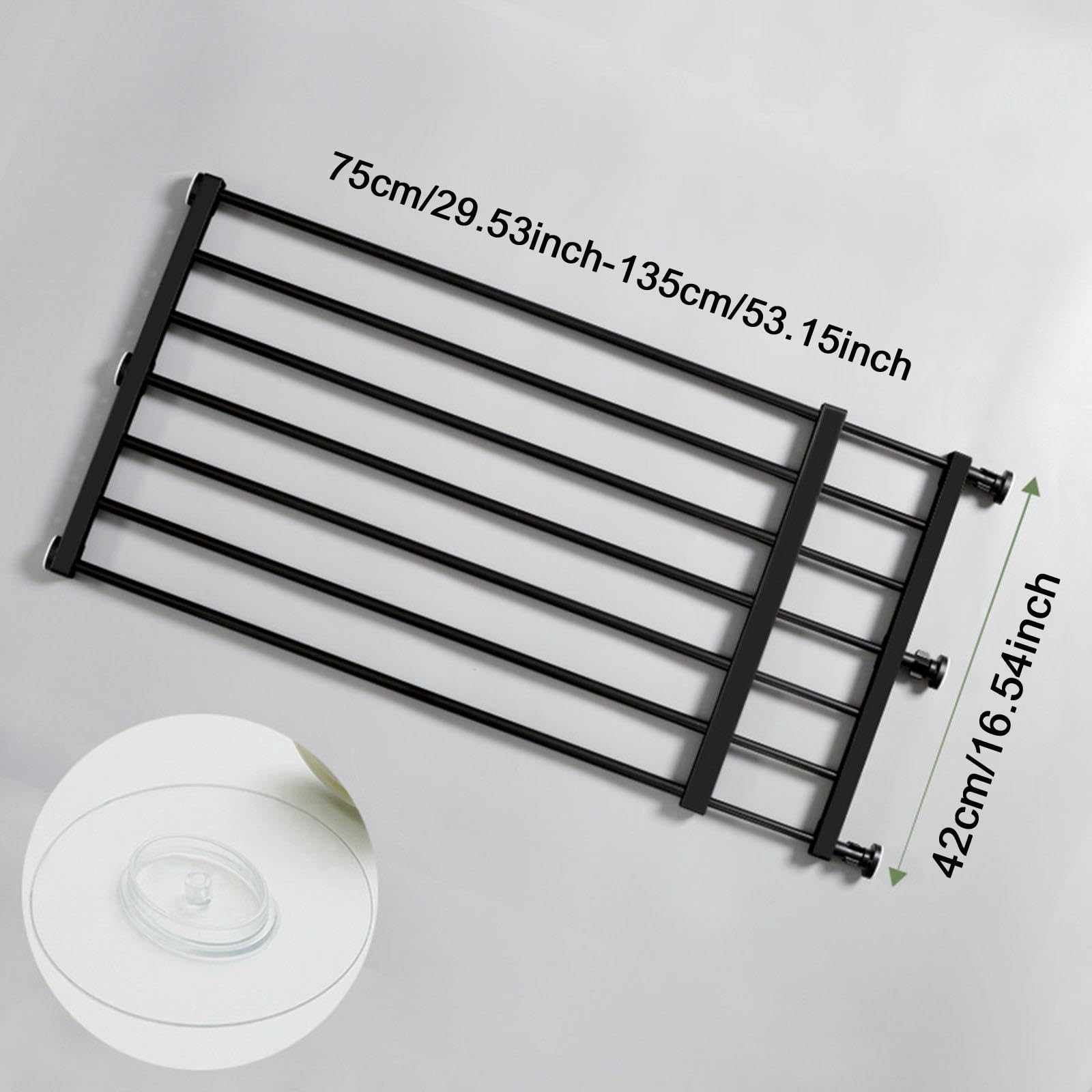 Sharplace Cancelletto Estensibile per Cani, cancelletti Bassi retrattili per Animali Domestici, cancelletto per Cani di Facile Installazione per Porte, Scale, Neroxl