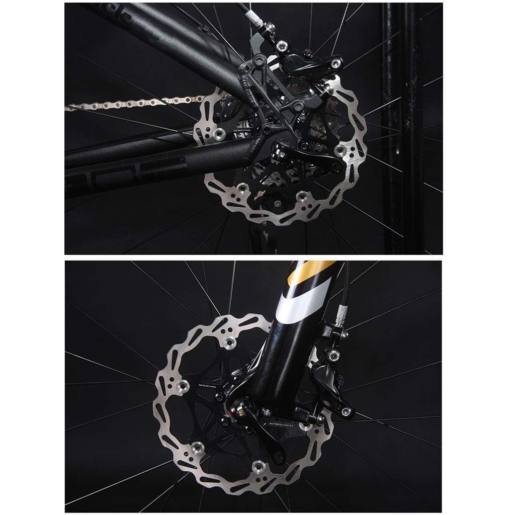 Frein à Disque de vélo VTT 160mm 180mm Rotor de vélo de Montagne, Distance du Trou en Alliage d'acier Inoxydable: 44mm avec 12 vis
