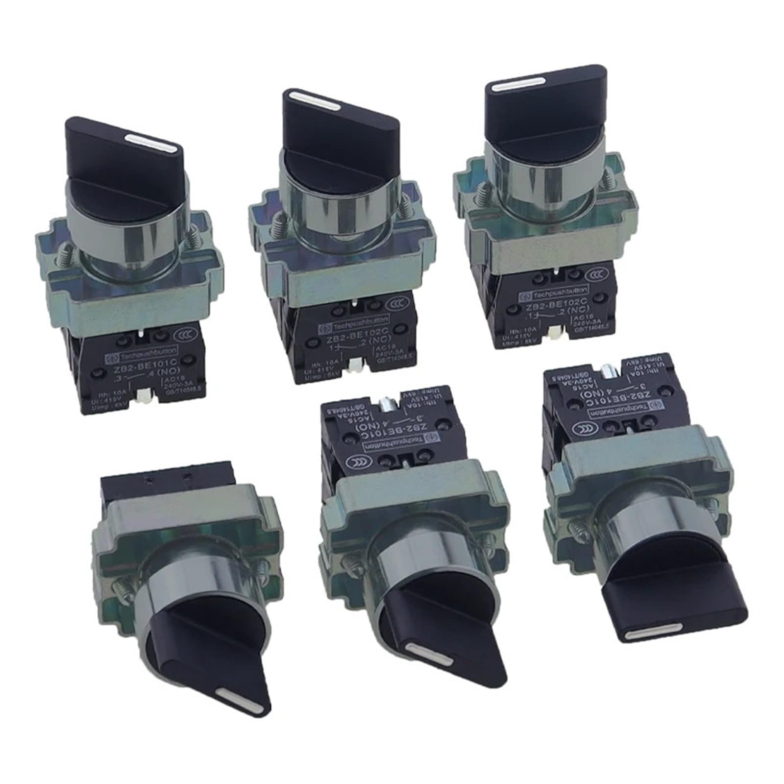 Selector de 22 mm XB2-BD34 con autobloqueo de 2 posiciones y contacto 2NO 8