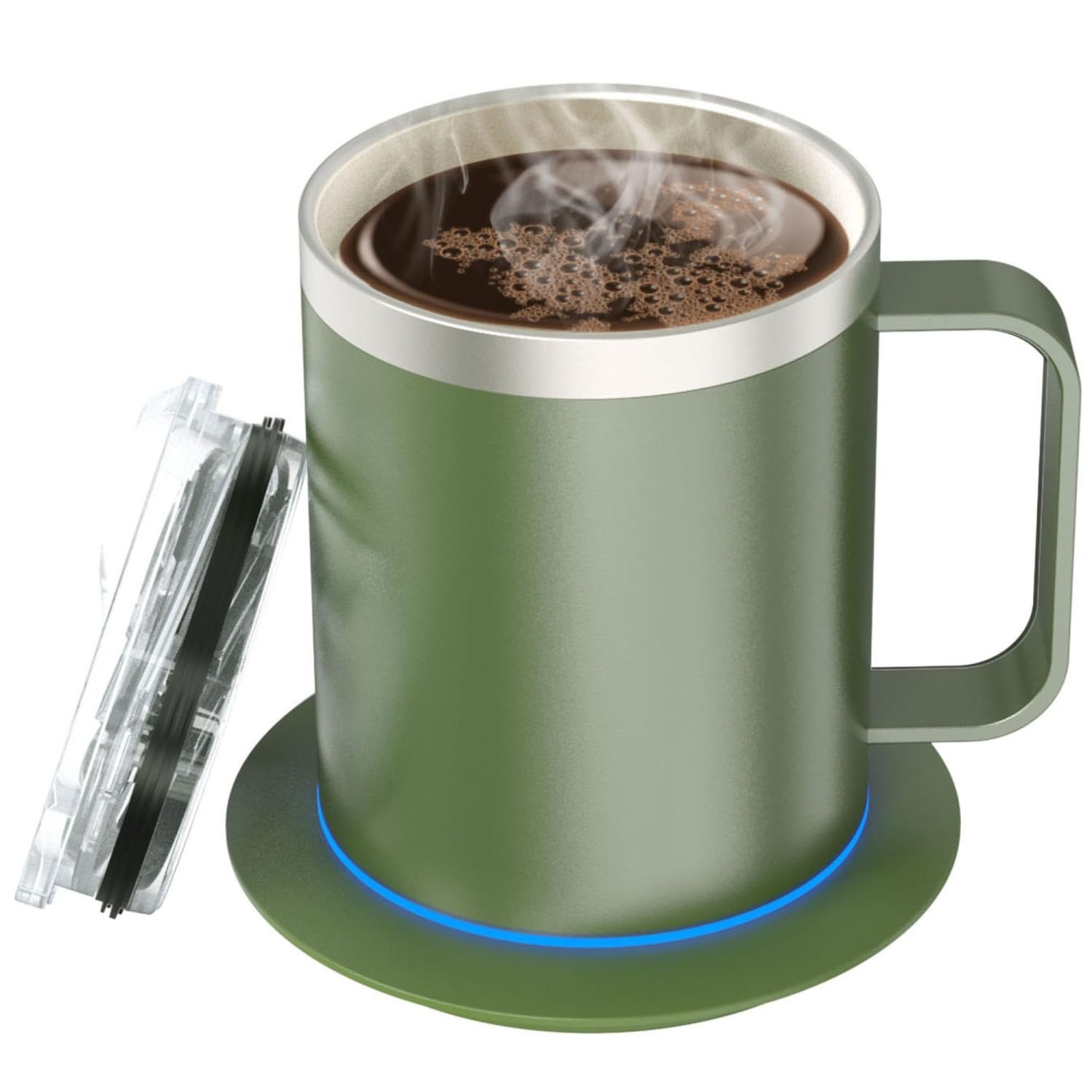 Buy Heated Coffee Mug with 304 Stainless Steel,12oz Self Heating Coffee Mug,USB Powered Mug