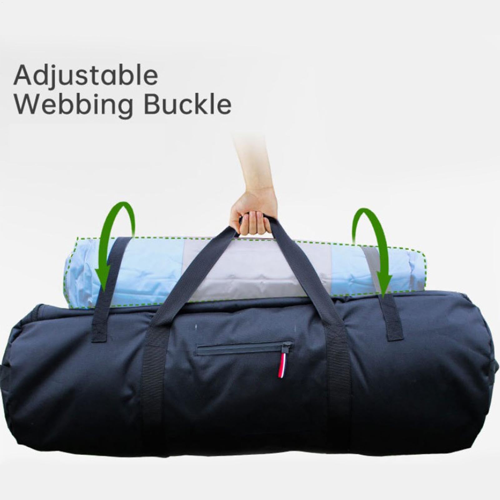 Générique Borsa da viaggio extra larga, impermeabile e con cerniera lampo, borsa per ingranaggi pieghevole, Heavy-Duty Storage, Sturdy Carry Handles for Travel, Camping and Outdoor Packing