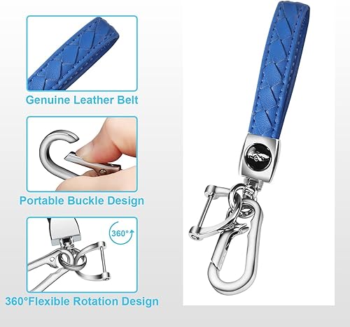 Miniatura 6 de Funda para llavero Chevy con llavero, funda protectora de 4 botones, A-azul