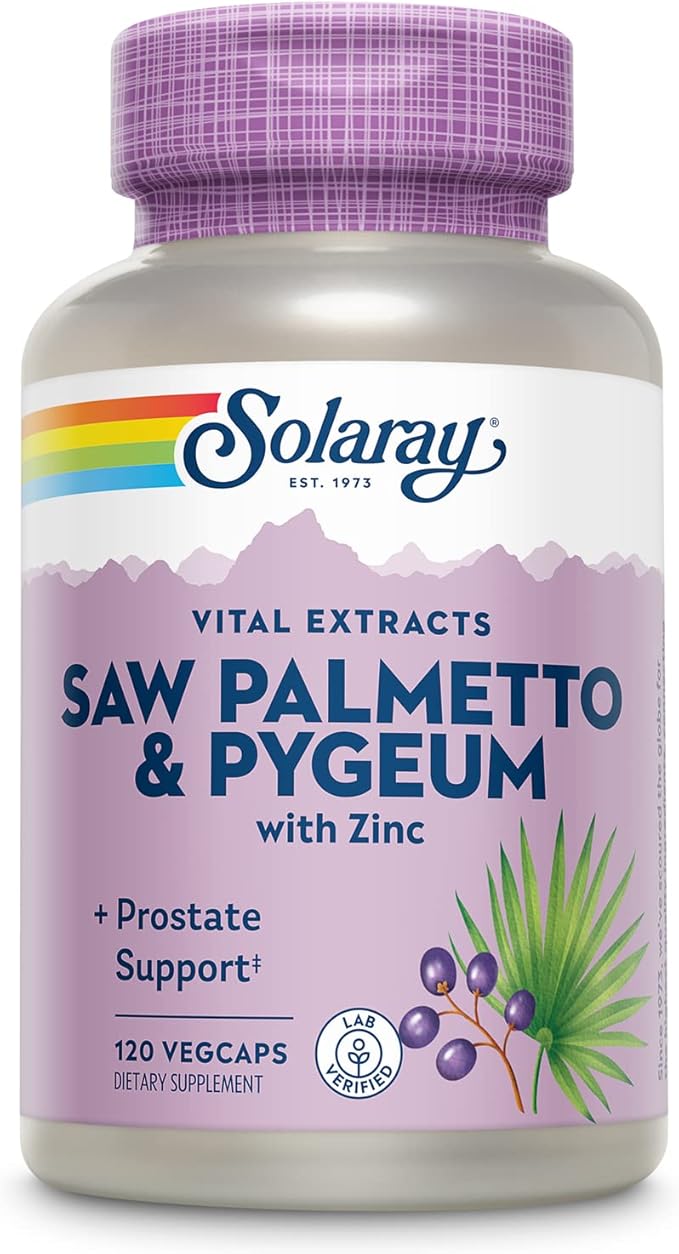SOLARAY Saw Palmetto and Pygeum Saw Palmetto for Men and