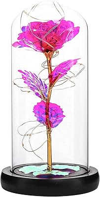 Amazon フラワーギフトlechin 24kゴールドローズ バラ 枯れない花 金メッキローズ 造花 Ledライト付き電池式 薔薇 花束 プレゼントバラ バレンタインデー 母の日 お祝い 誕生日 結婚記念日 クリスマス 新年 お祝いに適用 子供 彼女への贈り物 接吻 カラーledライト