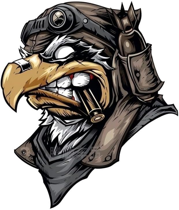 2 Pcs American Bald Eagle Flag Decal Sticker, Scratch Vinyl Bumper Patriotic Waterproof Eagle for Car Truck Trailer SUV Outdoor Window Wall Laptop Tablet Any Smooth Surface