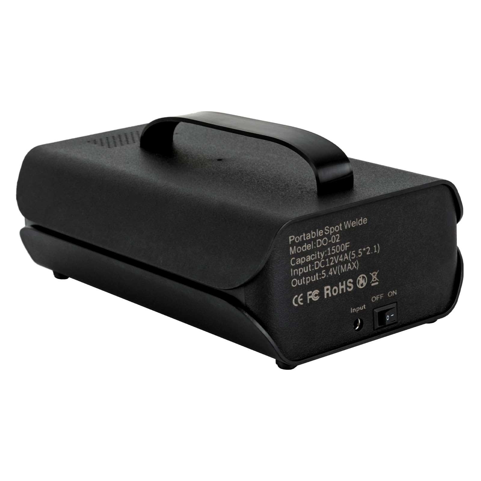 Saldatrice portatile a punti, batteria da 12 V, mini saldatrice a punti con condensatore Farad (3000F) e 4 aghi per saldatura a punti, fai da te, 0,2/0,3/0,4 mm
