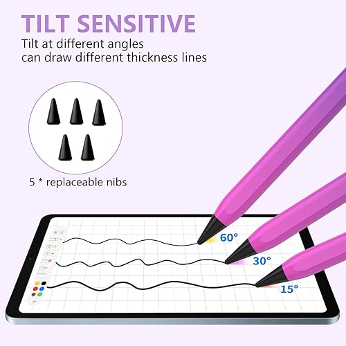 Miniatura 70 de Lápiz óptico para iPad 2018-2023 con rechazo de palma, lápiz activo para iPad de 10ª/9ª/8ª/7ª/6ª generación, para iPad Pro de 11/12.9 pulgadas
